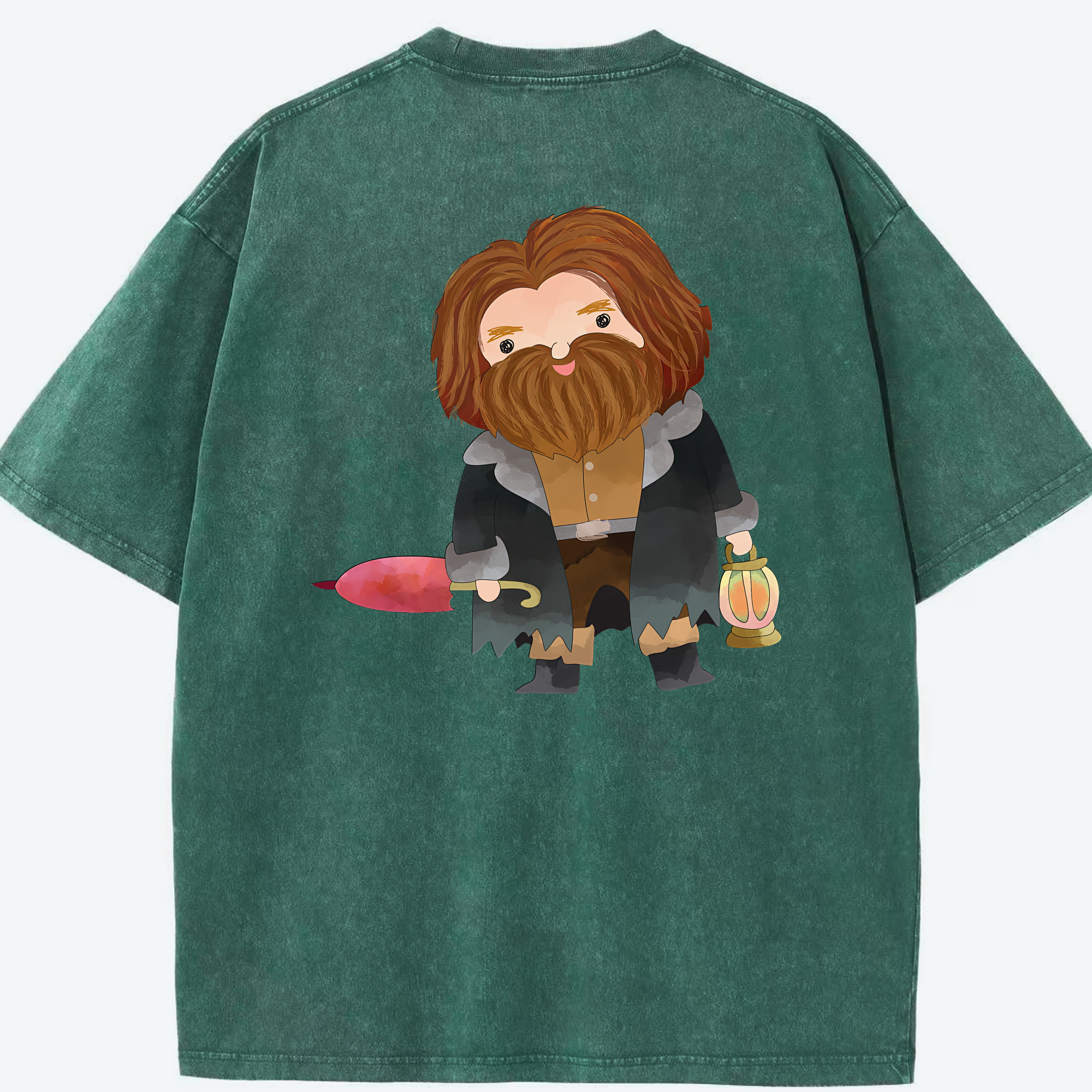 （画像用） Harry Potter ハリー・ポッターシリーズ 綿100% ヴィンテージ風 半袖Tシャツ（背面プリント）